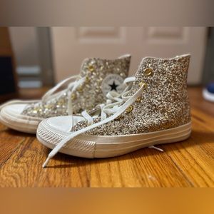High top glitter converses